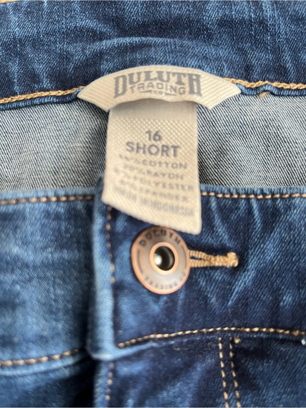 Duluth Trading Co Dark Blue High-Rise Women's Jeans